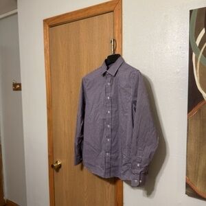 Banana Republic "Slim Flex Fit" Medium w/Checked Print Button-Front Shirt - EUC